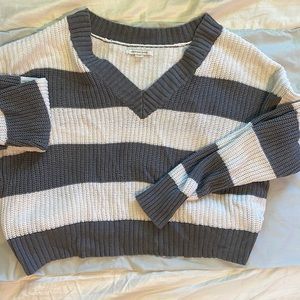 Striped Grey/White Sweater